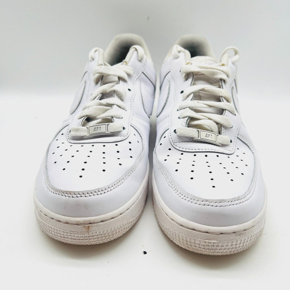 Nike Air Force 1 Mens 10 White Leather Low Shoes '07 CW2288 111 Sneakers Trainer - Picture 5 of 9
